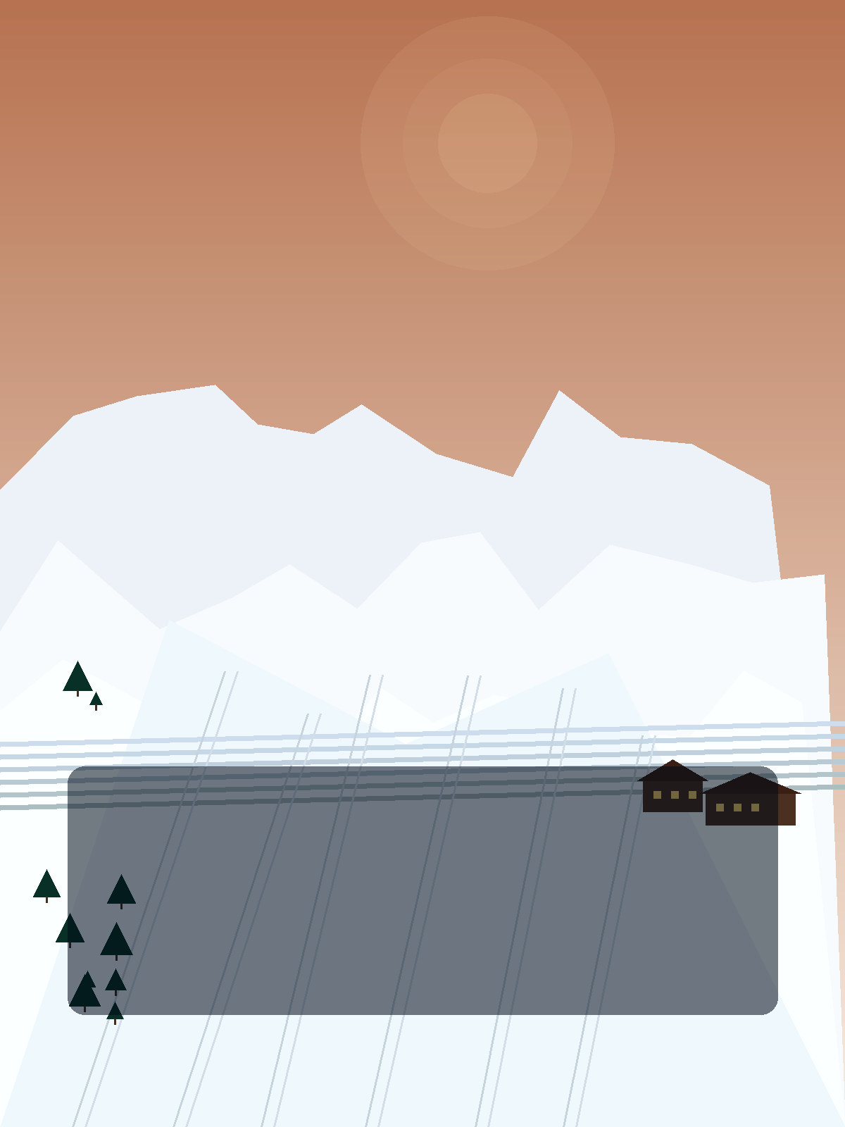 Valais height and calm: Evening descent and blue hour