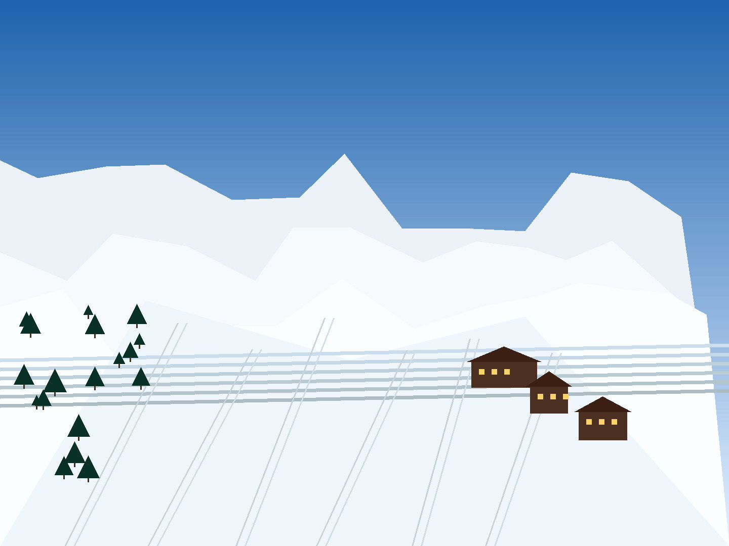 Valais height and calm: First gondola and calm starts