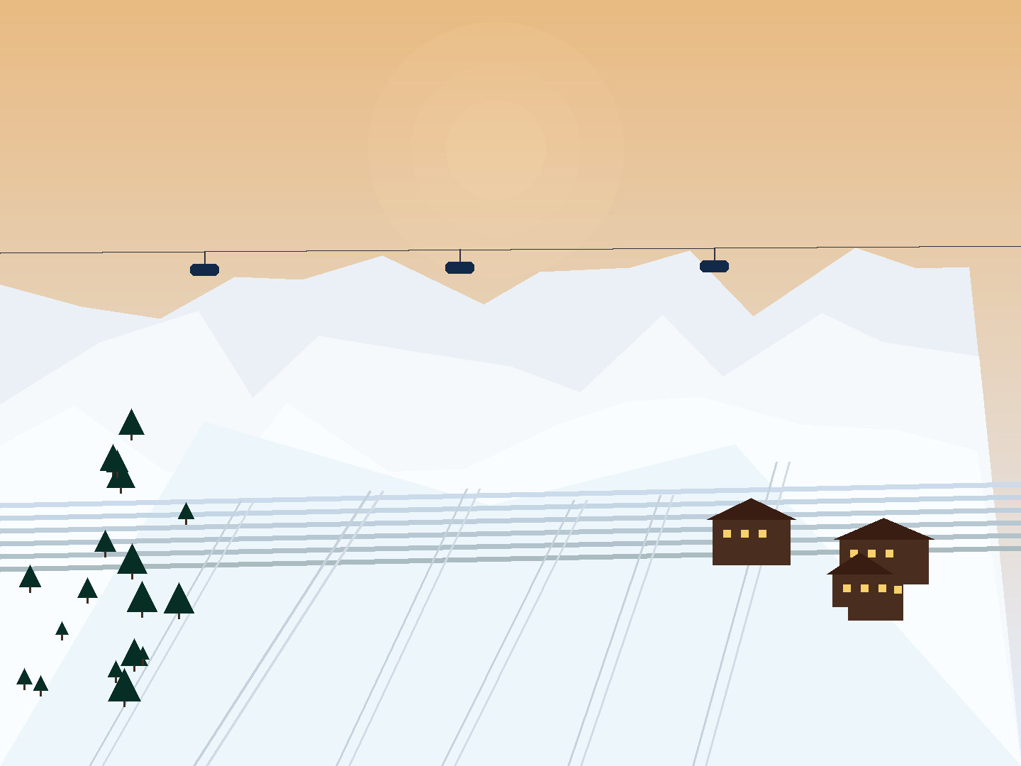 Valais height and calm: Slope panorama and outlook