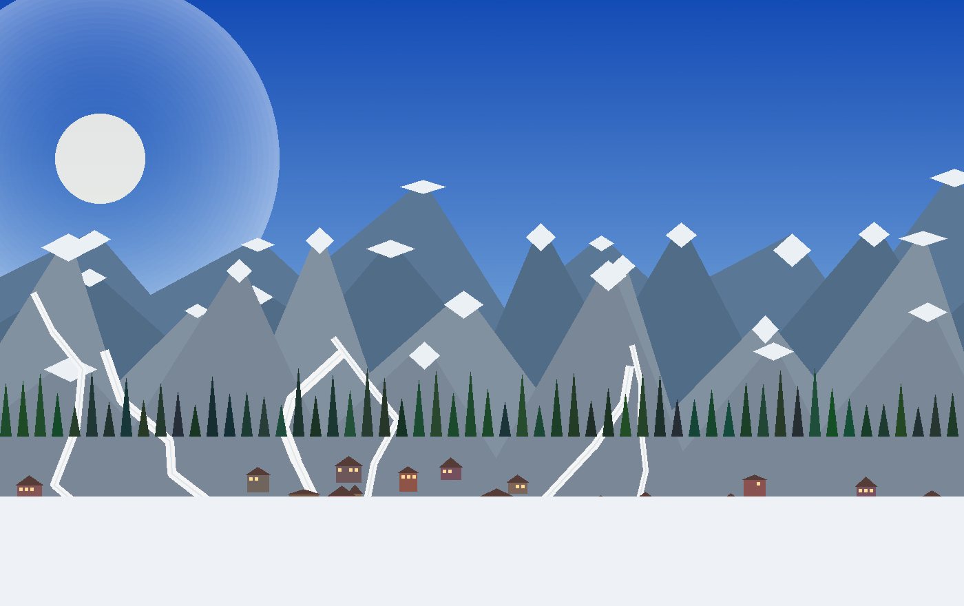 Sunset laps and final descent