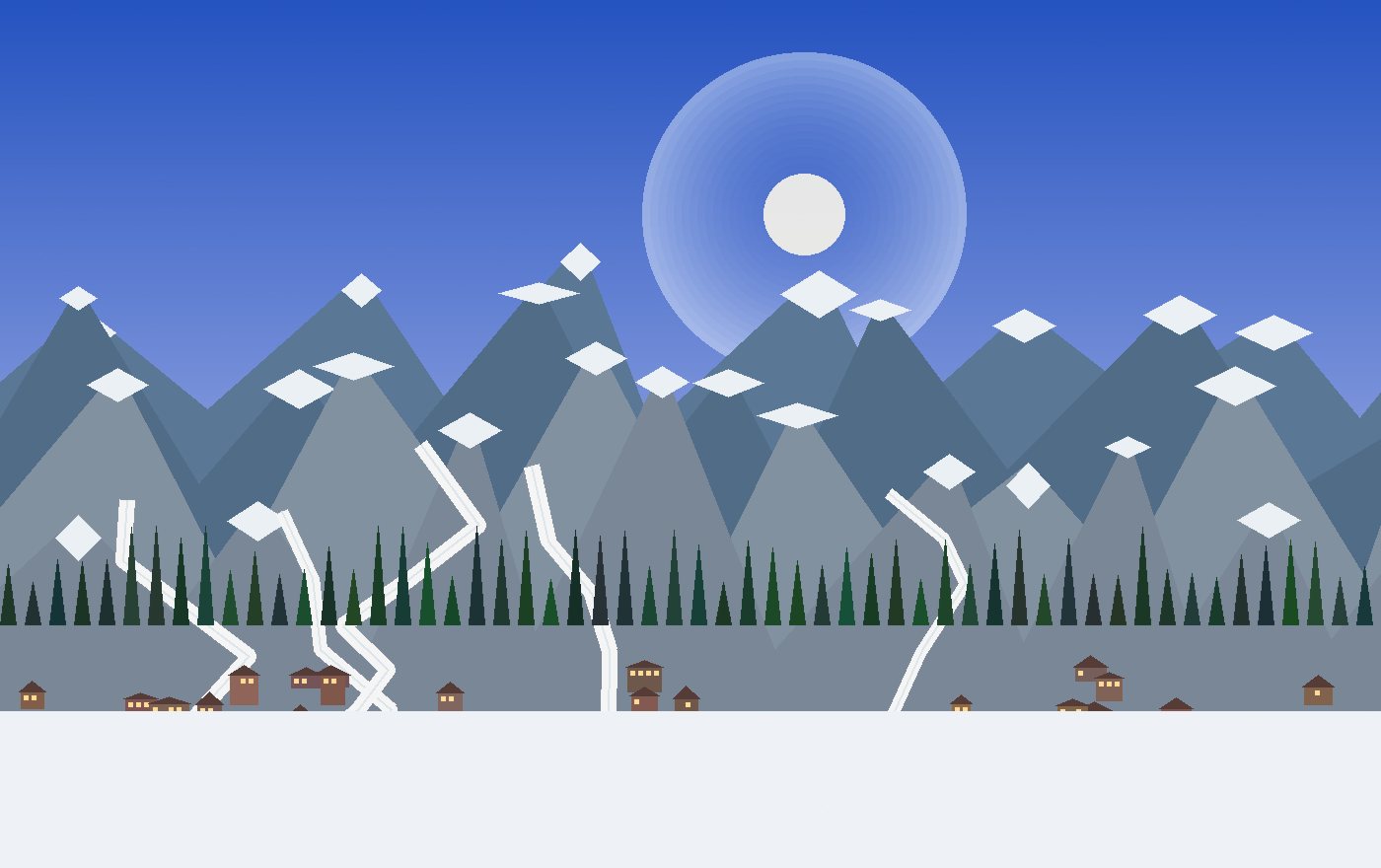 Finish slope and race-stage feeling