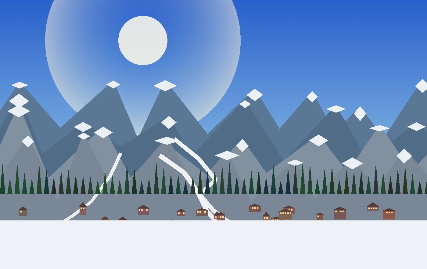 Spring snow and altitude rhythm