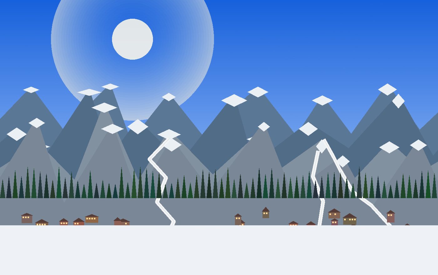 Finish slope and race-stage feeling