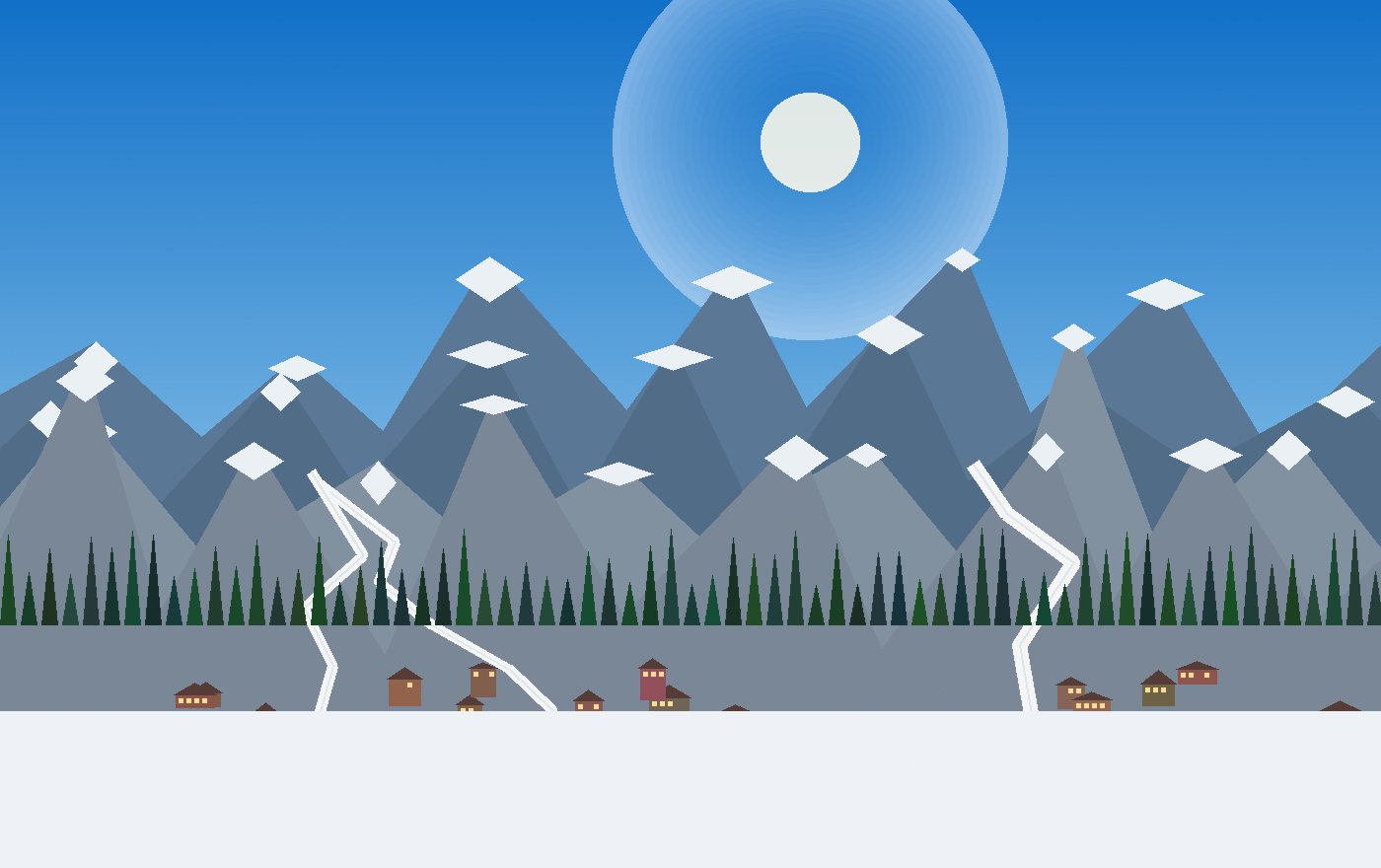 Spring snow and altitude rhythm