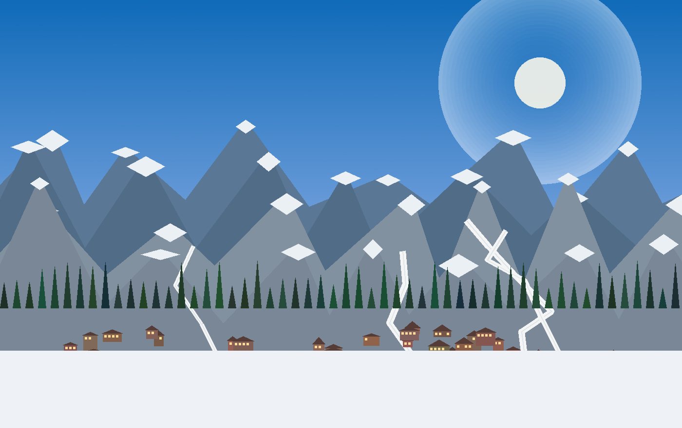 Lunch terraces and hut windows