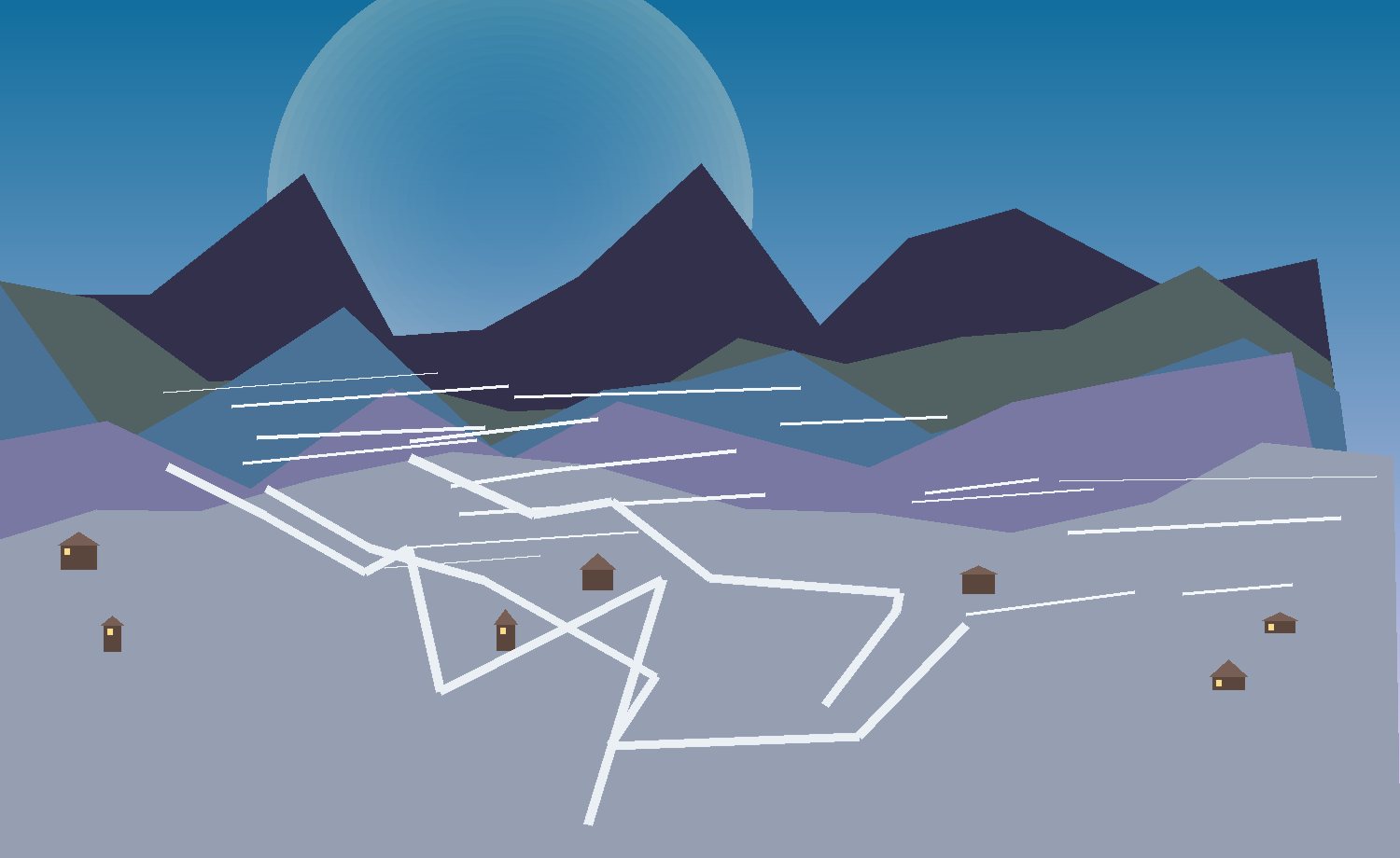 arrival flow train-connected resorts