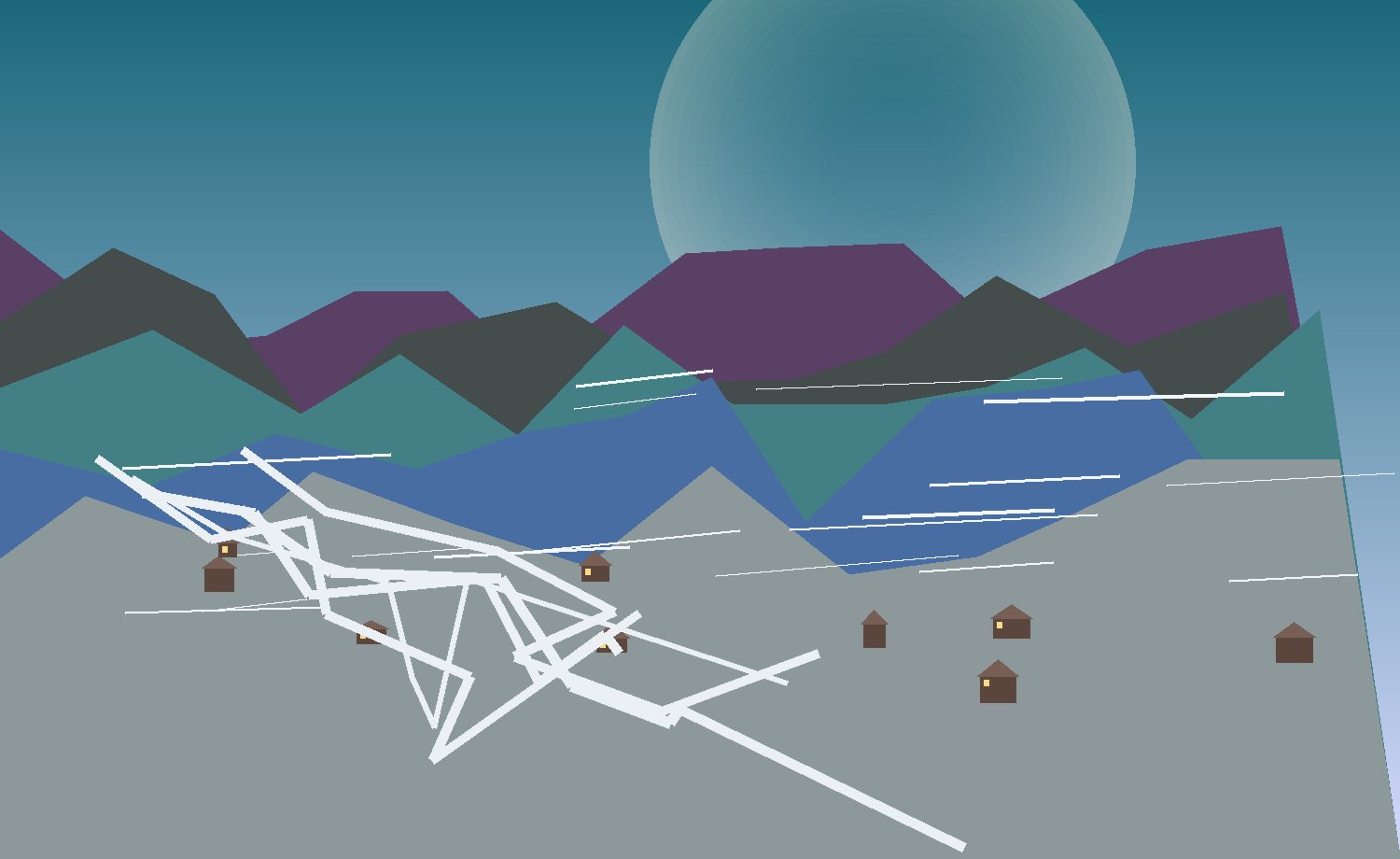 village rhythm quiet evening villages