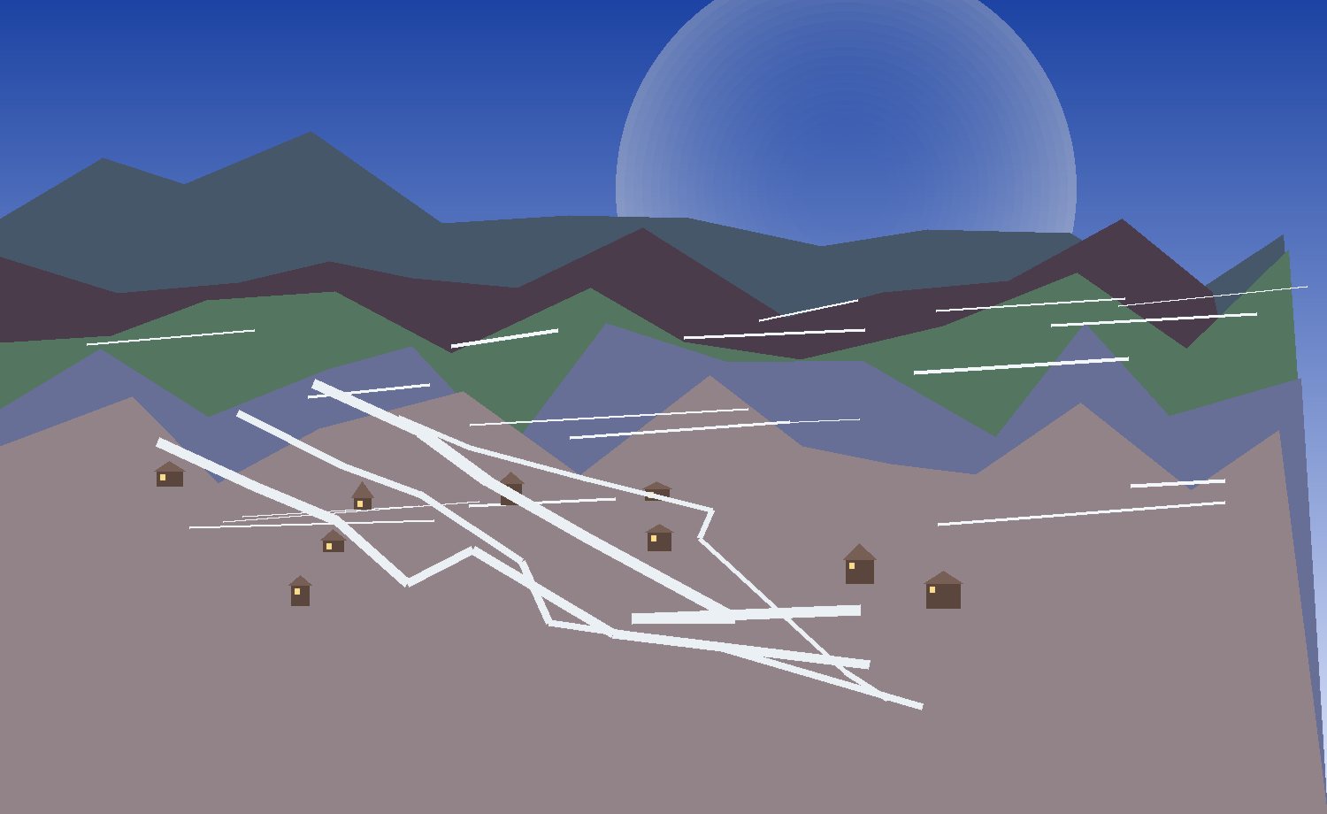 mountain light train-connected resorts