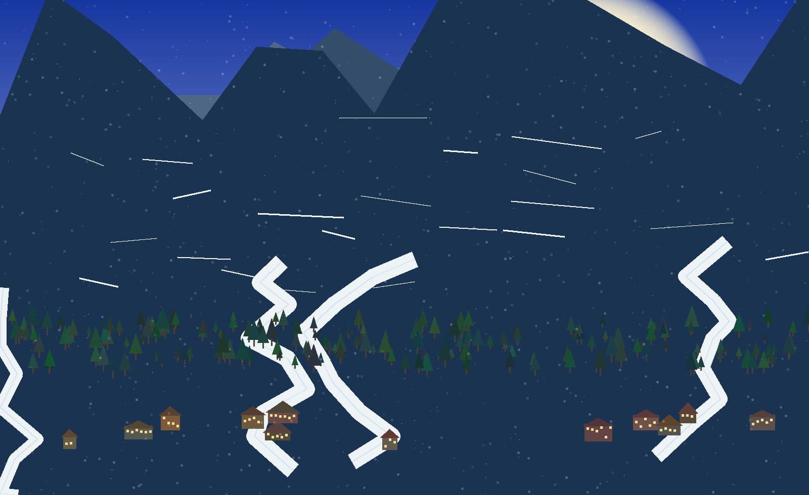 glacier perspective dawn cable cars