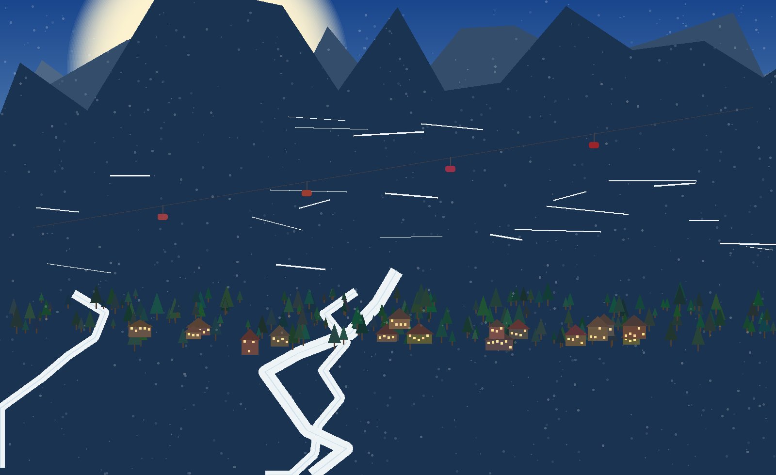 glacier perspective late-afternoon snow