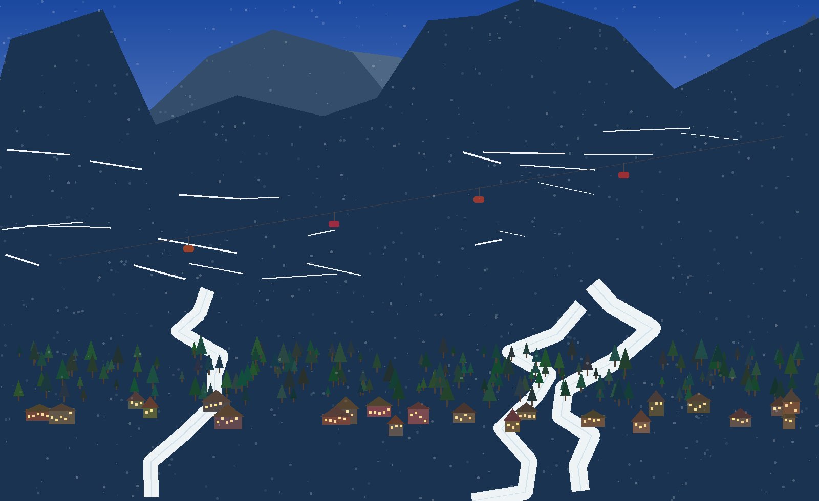 chalet rhythm late-afternoon snow