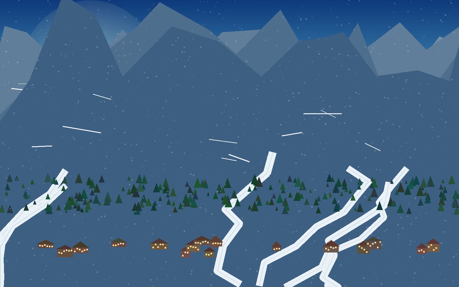 winter alpine scene 2