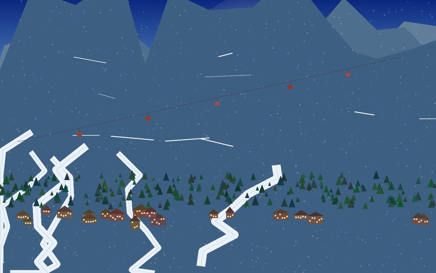 winter alpine scene 14