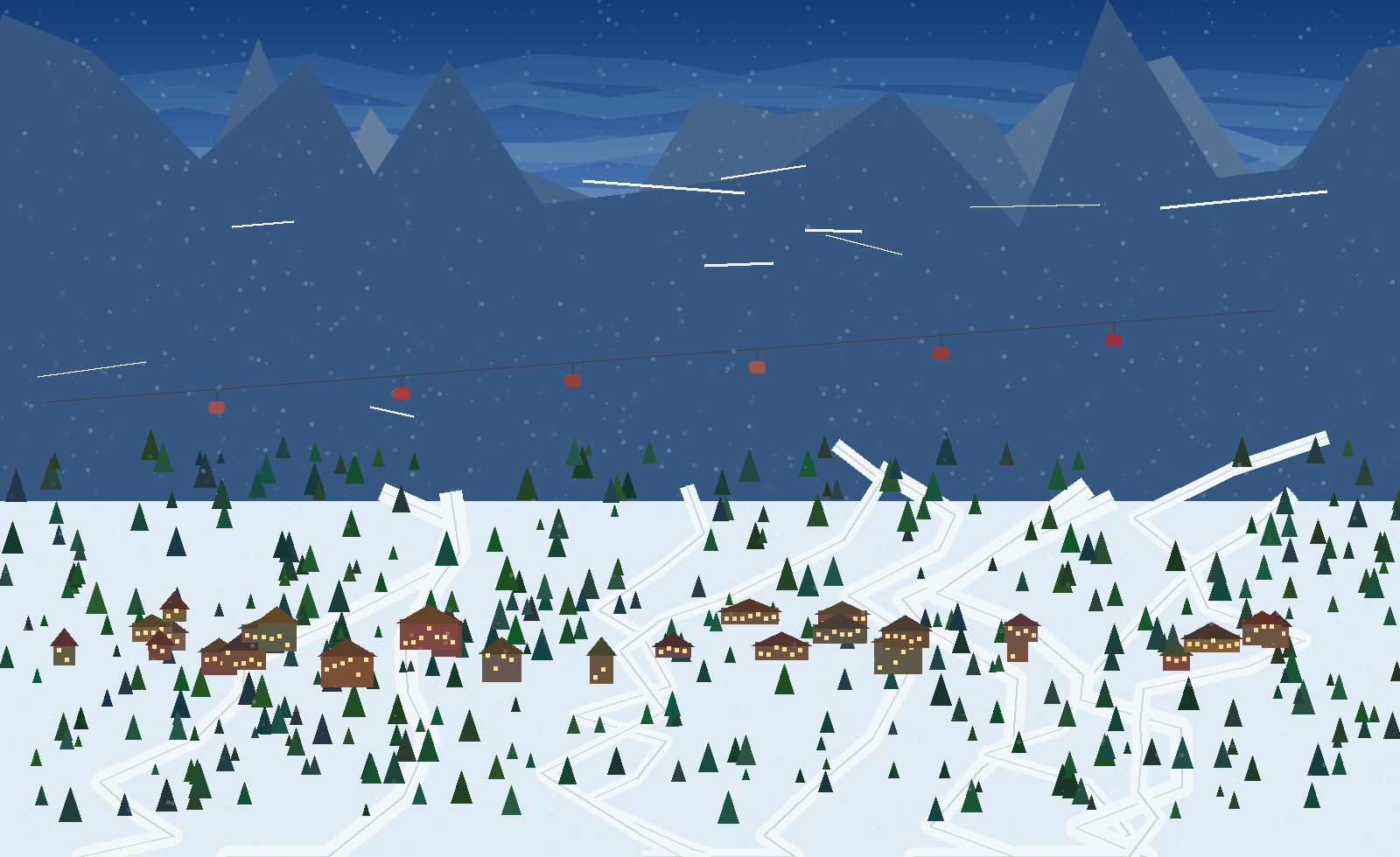 winter alpine scene 2