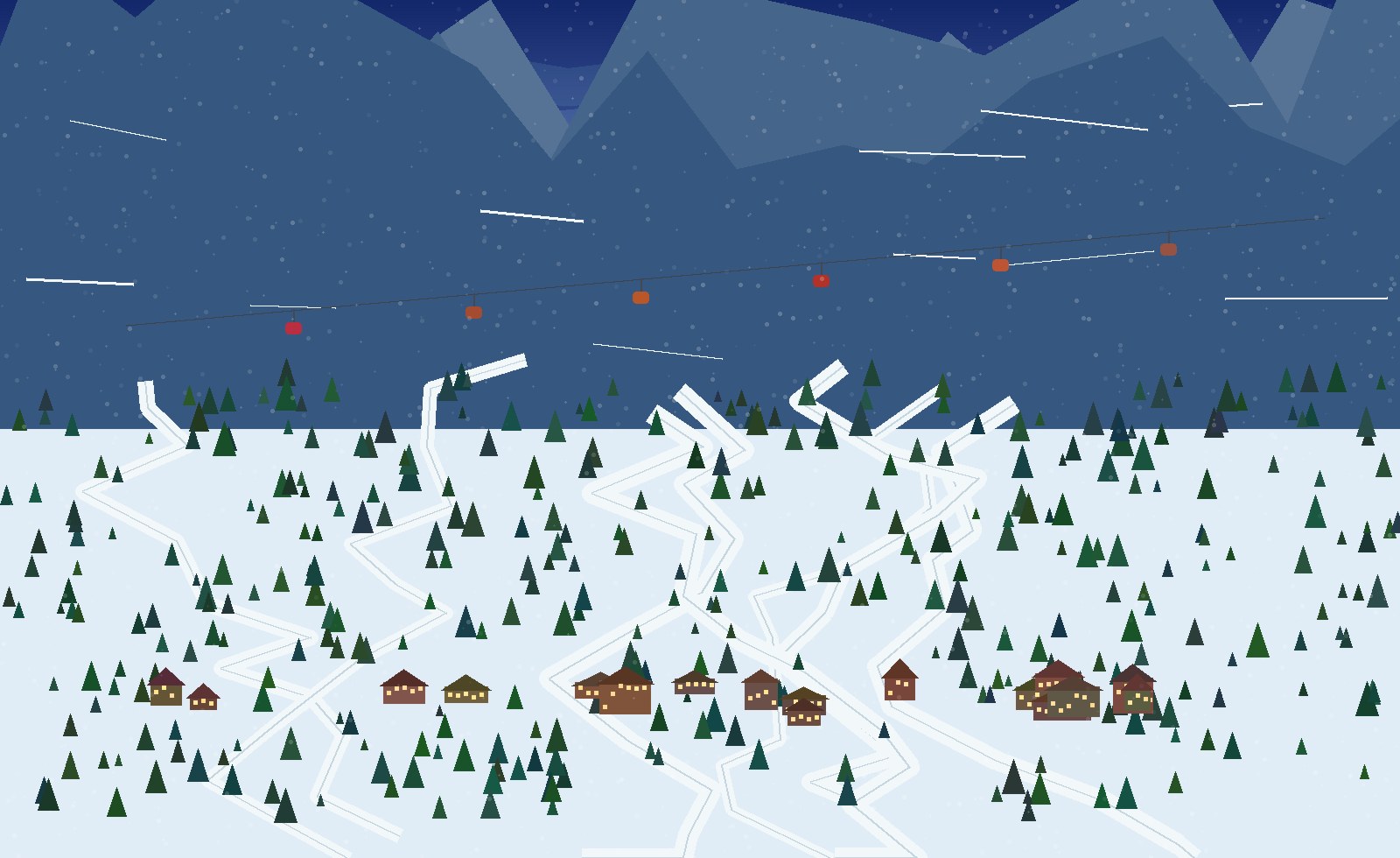 winter alpine scene 90