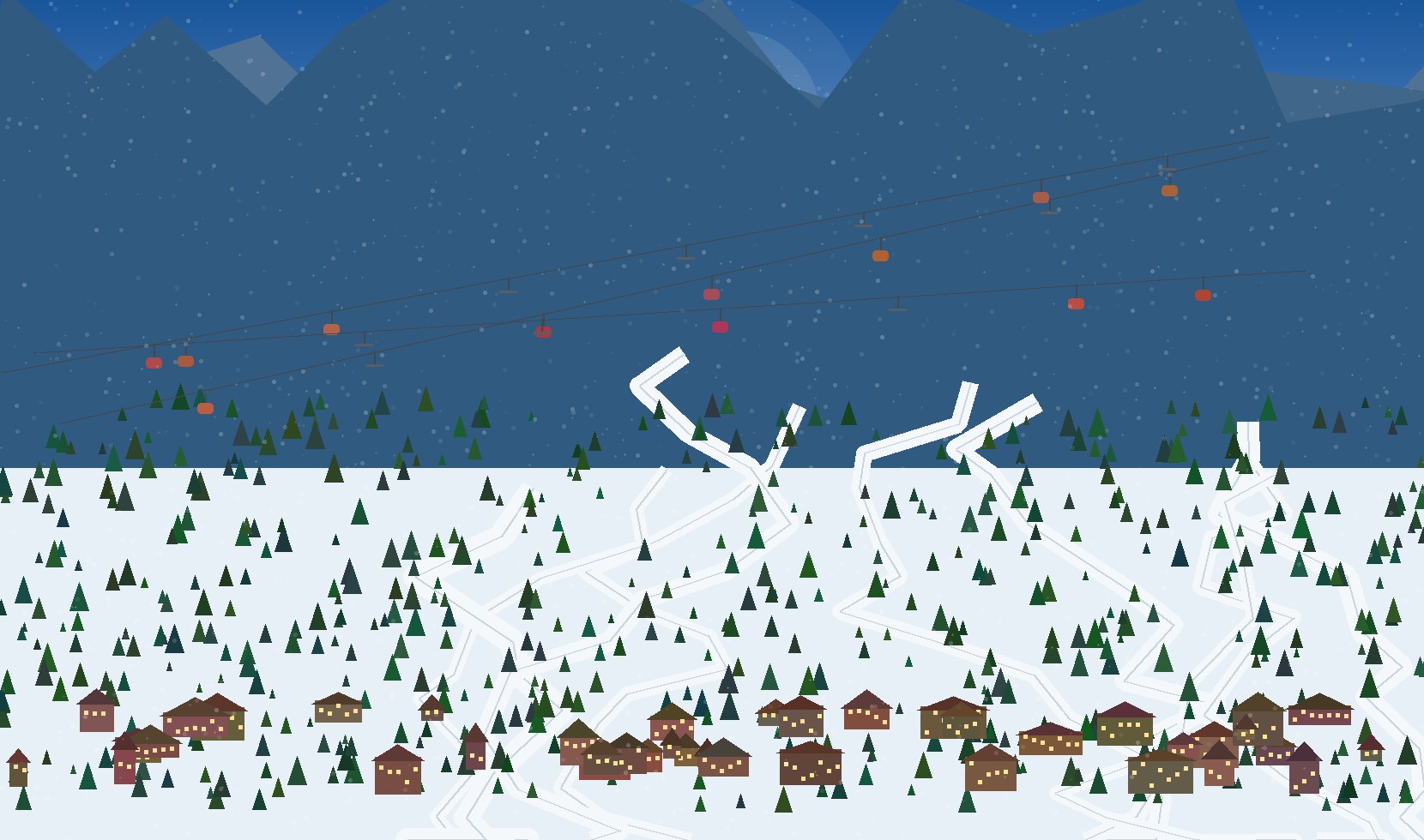 winter alpine scene 12