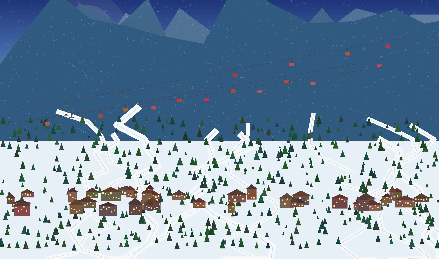 winter alpine scene 102