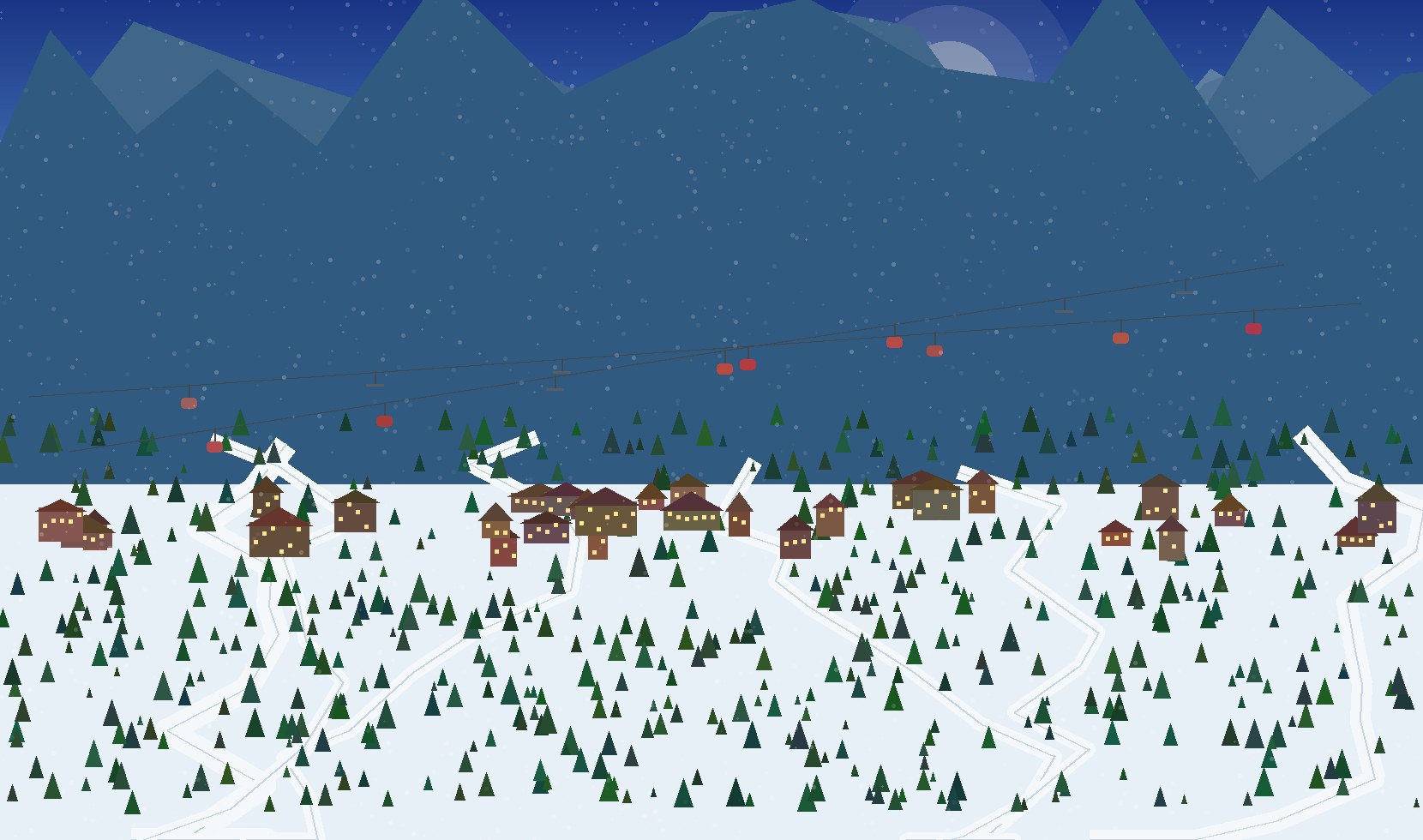 winter alpine scene 105