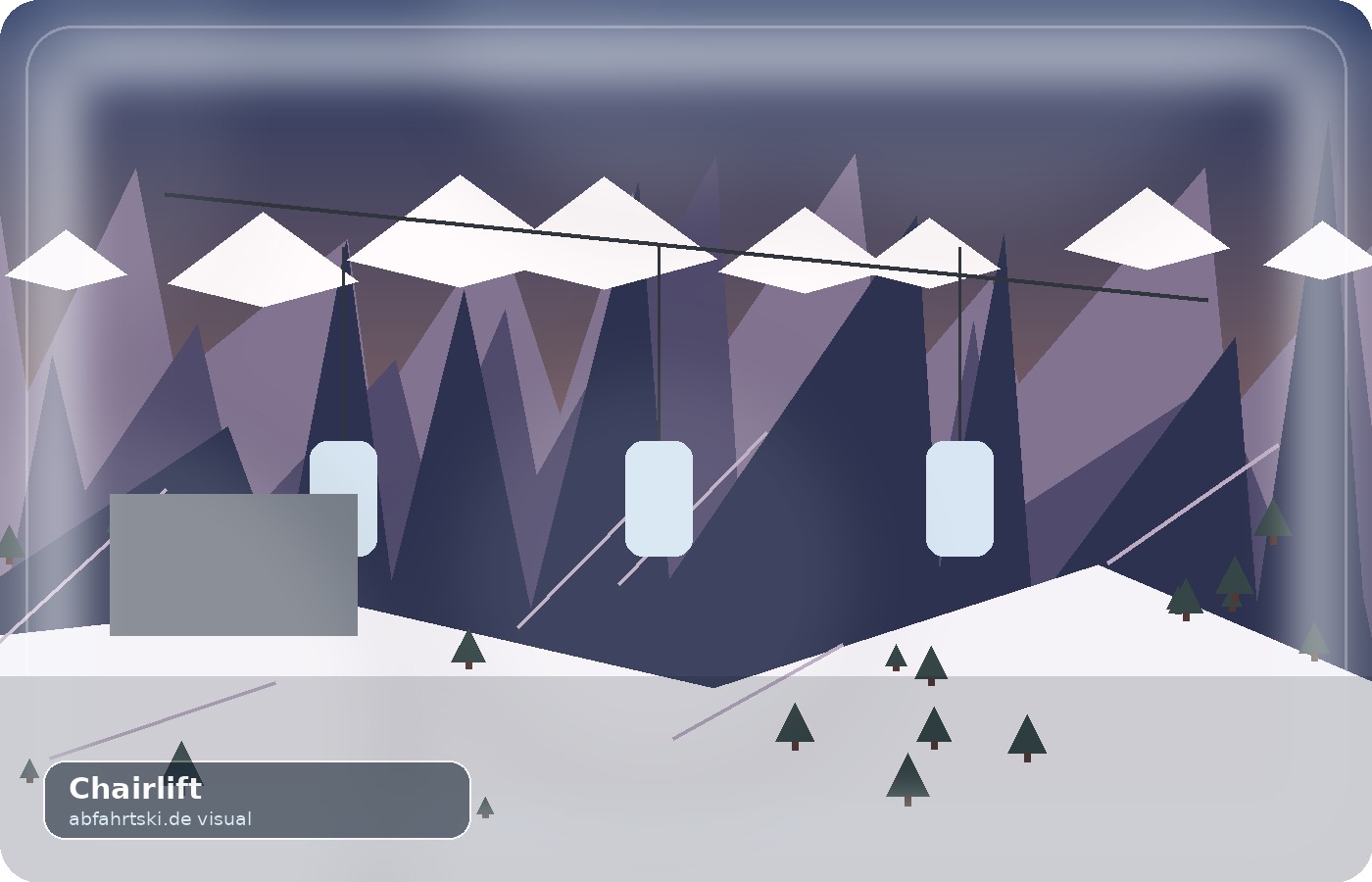 chairlift forest line