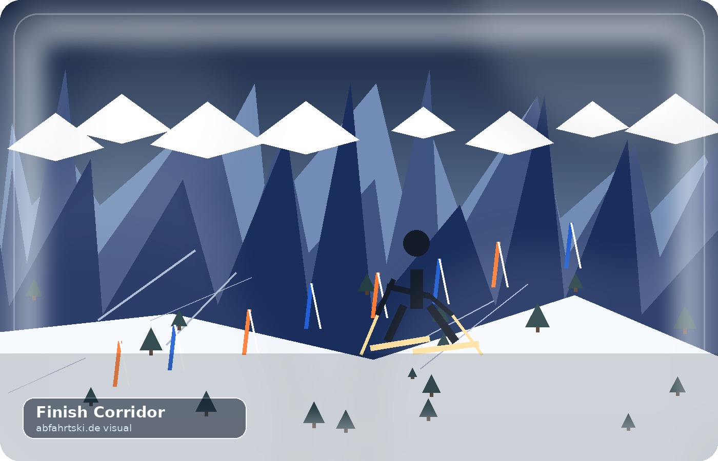 finish corridor blue hour