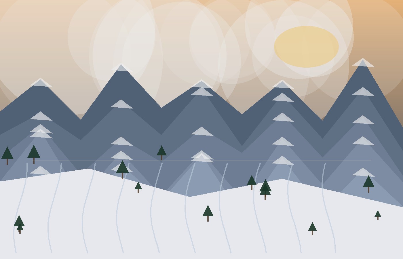 Første spor og morgensnø