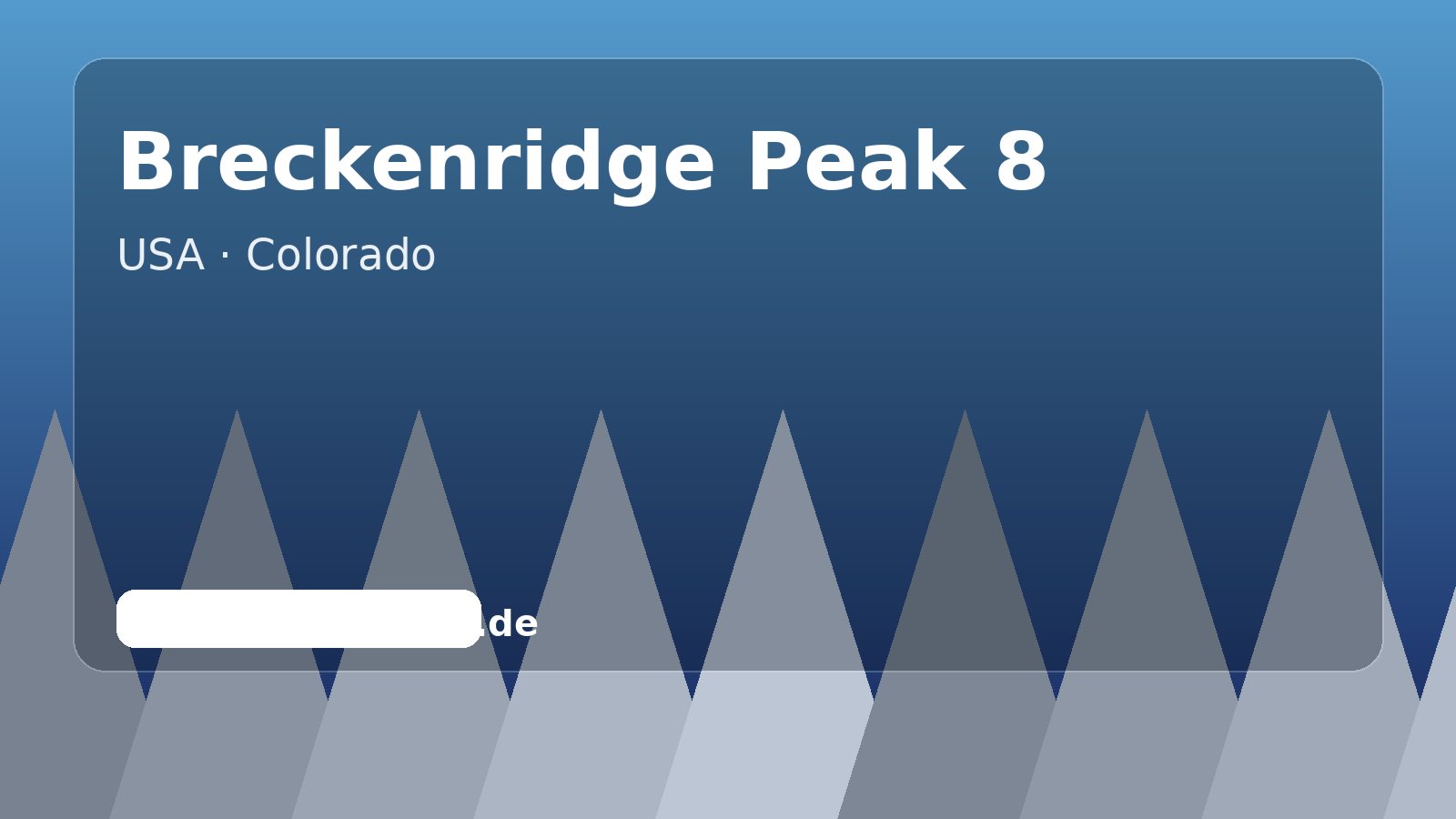 Breckenridge Peak 8