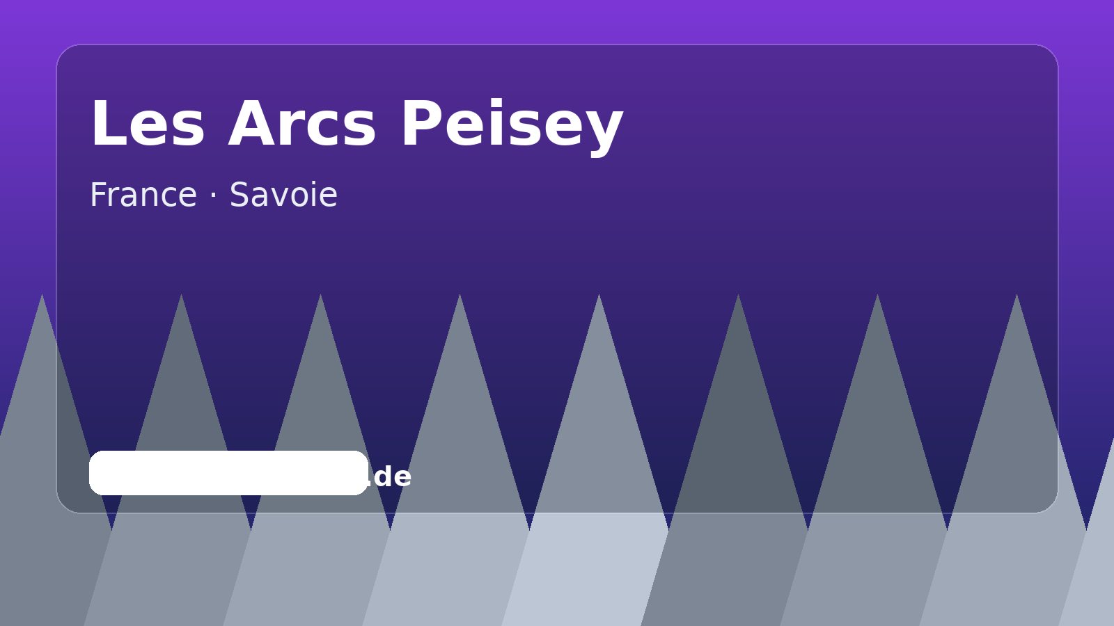 Les Arcs Peisey