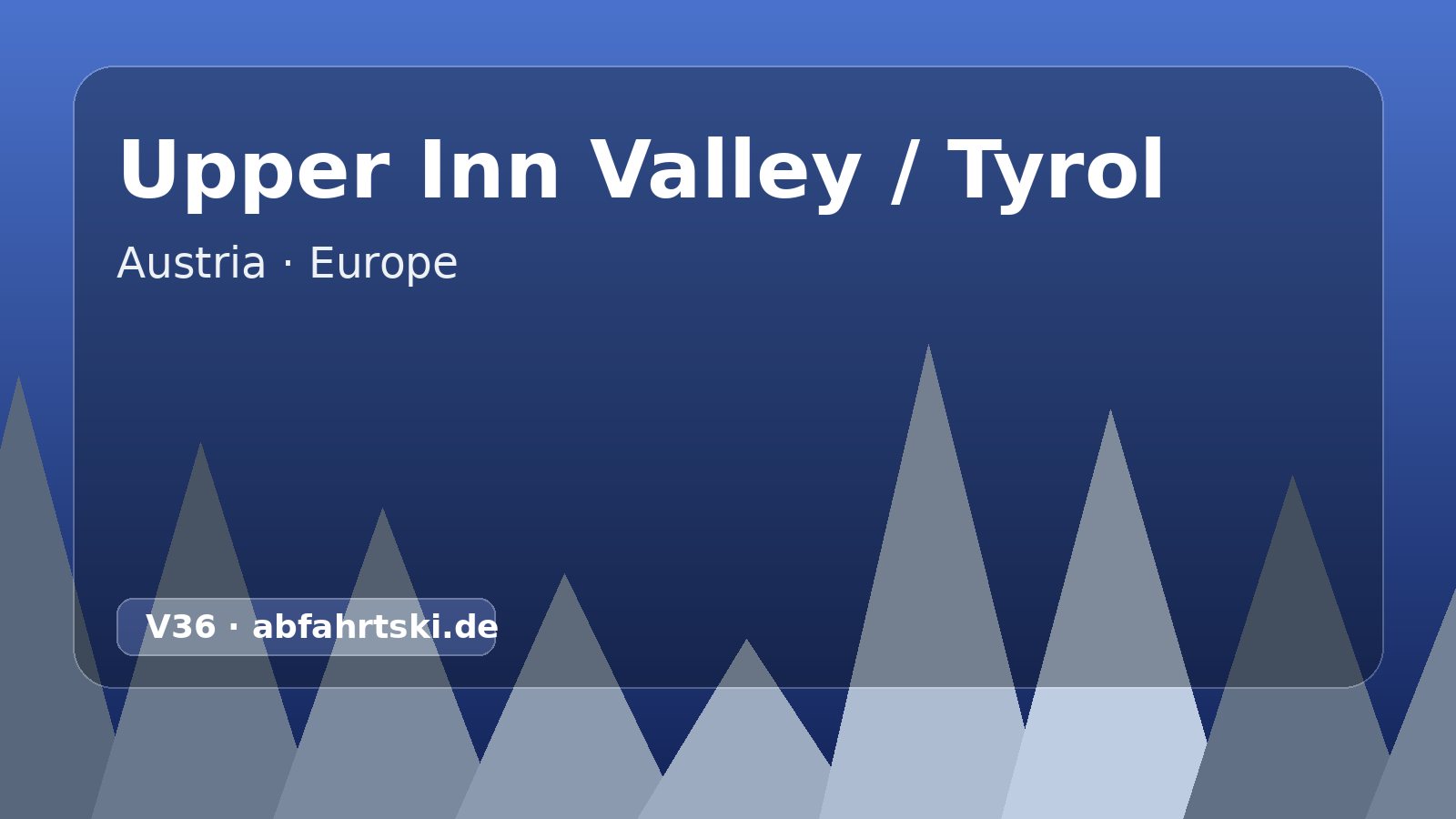 Upper Inn Valley / Tyrol